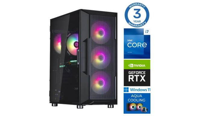 INTOP AQUA i7-14700F 16GB DDR5 500SSD M.2 NVME RTX4060Ti 8GB WIN11