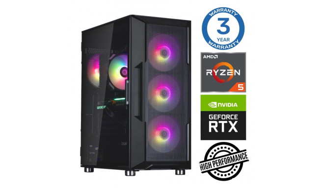 INTOP Ryzen 5 5500 16GB 500SSD M.2 NVME+2TB RTX4060 8GB no-OS