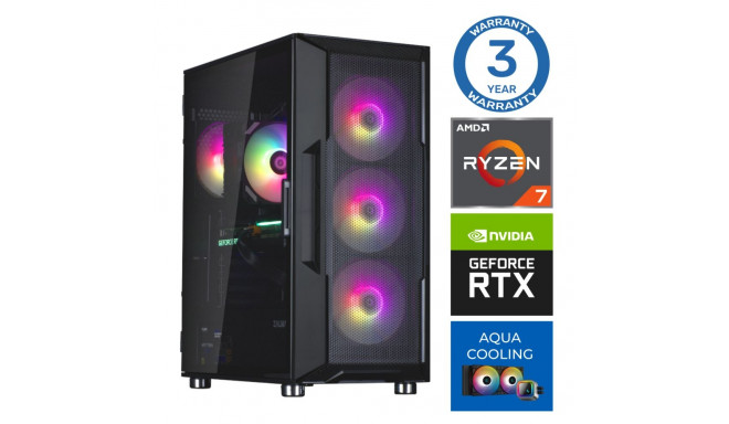 INTOP AQUA Ryzen 7 7700X 32GB DDR5 2TB SSD M.2 NVME+2TB RTX4060 8GB no-OS