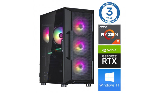 INTOP Ryzen 5 5500 16GB 1TB SSD M.2 NVME RTX3060 12GB WIN11Pro