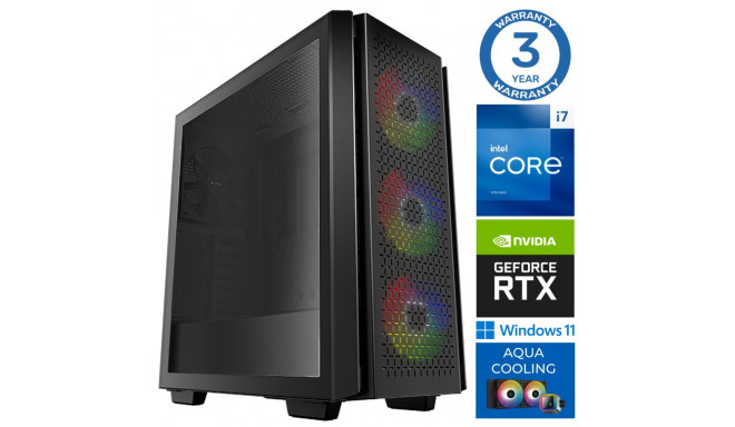 INTOP AQUA i7-14700F 32GB DDR5 1TB SSD M.2 NVME RTX3050 6GB WIN11