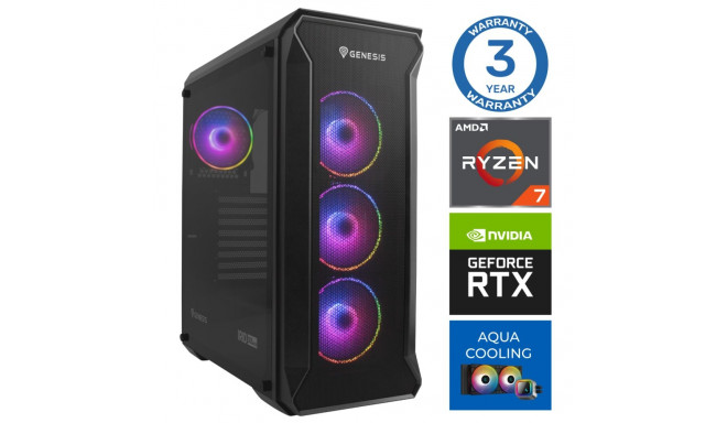 INTOP AQUA Ryzen 7 7700X 32GB DDR5 1TB SSD M.2 NVME RTX4070 12GB no-OS