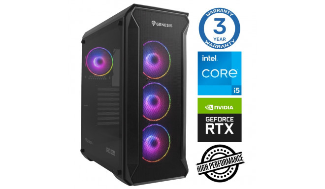 INTOP i5-12400F 32GB 500SSD M.2 NVME+2TB RTX4060Ti 8GB no-OS