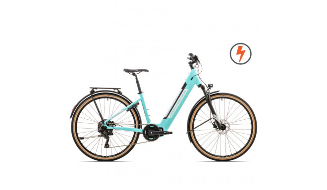 Elektriskais velosipēds Rock Machine 29 Crossride INT e425 Lady tirkīzs (M)