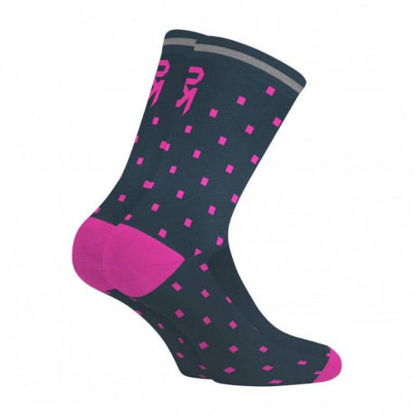 Pyöräilysukat Rock Machine Long, violetne/sinine, S (35-38)