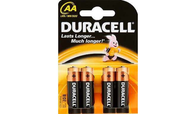 Duracell AA/LR6, Alkaline Basic MN1500, 4 pc(s)