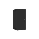 RACK CABINET 10" WALL-MOUNT 12U/280X310 FOR SELF-ASSEMBLY WITH METAL DOOR BLACK LANBERG (FLAT PACK)