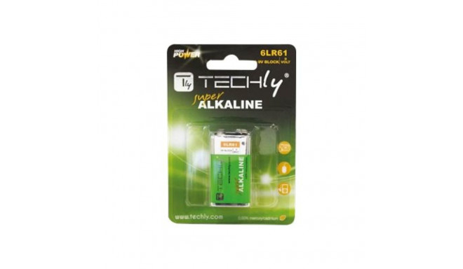 Techly patarei Alkaline 9V 6LR61 PP3 1tk (307032)