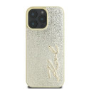 Karl Lagerfeld Metal Signature iPhone 16 Pro Case - Gold