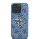 Guess 4G Big Logo iPhone 16 Pro Case - Blue
