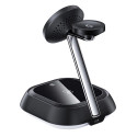 3in1 Acefast E16 15W inductive charging station for phone / headphones / watch - black