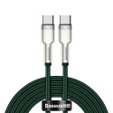 Baseus Cafule Series Metal Data USB-C / USB-C PD QC SCP 100W 5A 2 m cable - green