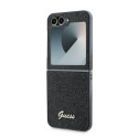 Guess 4G Glitter Script Case for Samsung Galaxy Z Flip 6 - Black