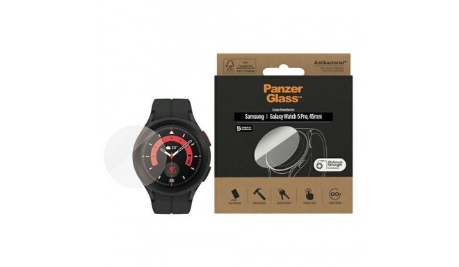 Antibacterial PanzerGlass Screen Protector for Samsung Galaxy Watch Classic 5 Pro 45 mm