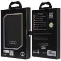 Audi Leather Wallet Card MagSafe magnetic with stand - black