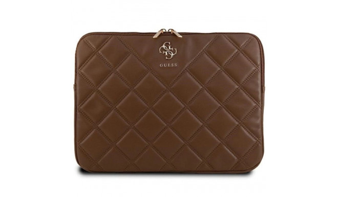 Guess Quilted 4G cover for a 14" laptop - brown
