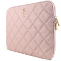 Guess Quilted 4G cover for a 14" laptop - pink