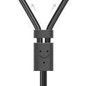 Ugreen AV102 10511 cable 3.5 mm mini jack (male) / 2RCA (male) 1.5m - gray