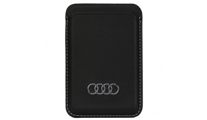 Audi Synthetic Leather magnetic wallet compatible with MagSafe - black