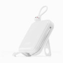 Joyroom powerbank with USB C and Lightning cables and Cutie Series stand 10000mAh 22.5W white (JR-L0
