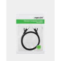 Ugreen Flat Cable Internet Network Cable Ethernet Patchcord RJ45 Cat 6 UTP 1000Mbps 5m Black (NW101 