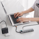 Baseus Metal Gleam 11in1 multifunctional USB Type C HUB - 3x USB 3.2 Gen 1 5Gbps / USB Type C PD 100