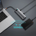 Baseus Metal Gleam 11in1 multifunctional USB Type C HUB - 3x USB 3.2 Gen 1 5Gbps / USB Type C PD 100