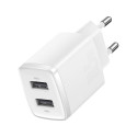 Baseus Compact charger 2x USB 10.5W white (CCXJ010202)