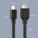 Ugreen cable USB Type C - micro USB Type B SuperSpeed ​​3.0 1m black (US312 20103)