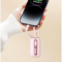 Joyroom mini powerbank 10000mAh Colorful Series 22.5W with 2 built-in USB C and Lightning cables pin