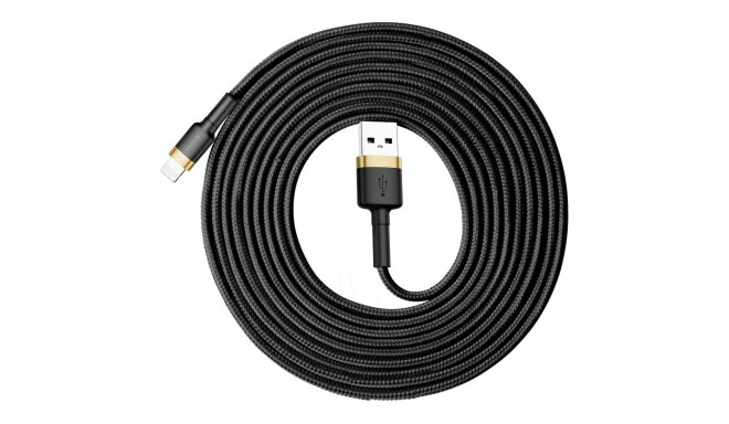 Baseus Cafule USB-A / Lightning 2A QC 3.0 cable 3 m - black and gold