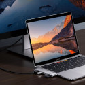HUB Ugreen CM380 2xUSB C - HDMI/2xUSB 3.0/SD TF/USB C PD - gray
