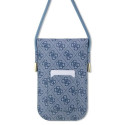 Guess GUOWBP4SNSB handbag - blue 4G Metal Script Logo