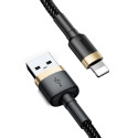 Baseus Cafule USB-A / Lightning 2.4A QC 3.0 cable 1 m - black and gold