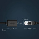 Ugreen NW112 11282 Network Ethernet Cable RJ45 (Female) - RJ45 (Male) F/UTP Cat. 6 1 Gbps 3m - black