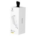 Baseus Charging Quick Charger CCALL-BX02 USB-A 24W QC 3.0 Network Charger - White