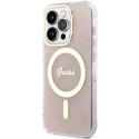 Guess GUHMP14LH4STP iPhone 14 Pro 6.1" pink/pink hardcase 4G MagSafe