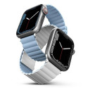 Uniq Revix strap for Apple Watch 1/2/3/4/5/6/7/8/SE/SE2/Ultra 42/44/45/49mm - white and blue