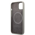 Guess GUHMP13SSPLG iPhone 13 mini 5.4" grey/grey hard case Silicone Logo Plate MagSafe