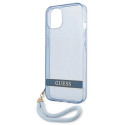 Guess GUHCP13SHTSGSB iPhone 13 mini 5,4 "blue / blue hardcase Translucent Stap