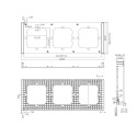 Sonoff triple mounting frame for the installation of M5-80 wall switches