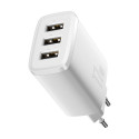 Baseus Compact charger 3x USB 17W white (CCXJ020102)