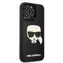 Karl Lagerfeld KLHCP13LKH3DBK iPhone 13 Pro / 13 6,1" czarny/black hardcase 3D Rubber Karl`s Head