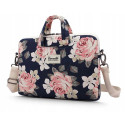 Canvaslife Briefcase bag for a 15-16" laptop - navy blue and pink