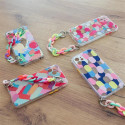 Color Chain Case gel flexible elastic case cover with a chain pendant for Samsung Galaxy S21+ 5G (S2