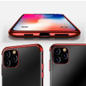 Clear Color Case Gel TPU Electroplating frame Cover for Samsung Galaxy S21+ 5G (S21 Plus 5G) black