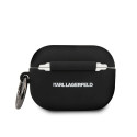 Karl Lagerfeld KLACAPSILGLBK AirPods Pro cover black/black Silicone Ikonik