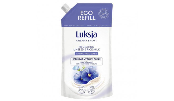 LIQUID SOAP REFILL LUKSJA LIN&RICE 400ML