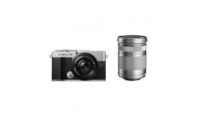 Olympus PEN E-P7 + ED 14-42mm EZ PANCAKE + ED 40-150mm F4-5.6 R (Silver)