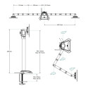 ARCTIC Z2 Pro holder for two 35"/34" monitors with USB 3.2 hub